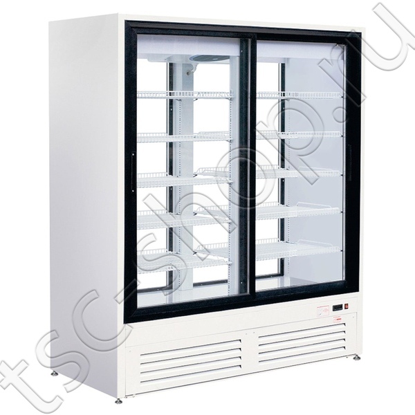 Шкаф холодильный Премьер ШХВ-1,4К2 (двери купе, остекление с двух сторон)