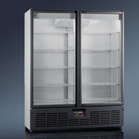 Холодильный шкаф RAPSODY - объем 1400 литров со стеклянными дверьми